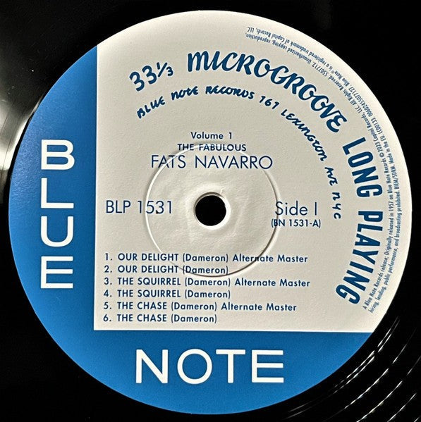 Fats Navarro – The Fabulous Fats Navarro (LP Vinyl) Vinyl Record