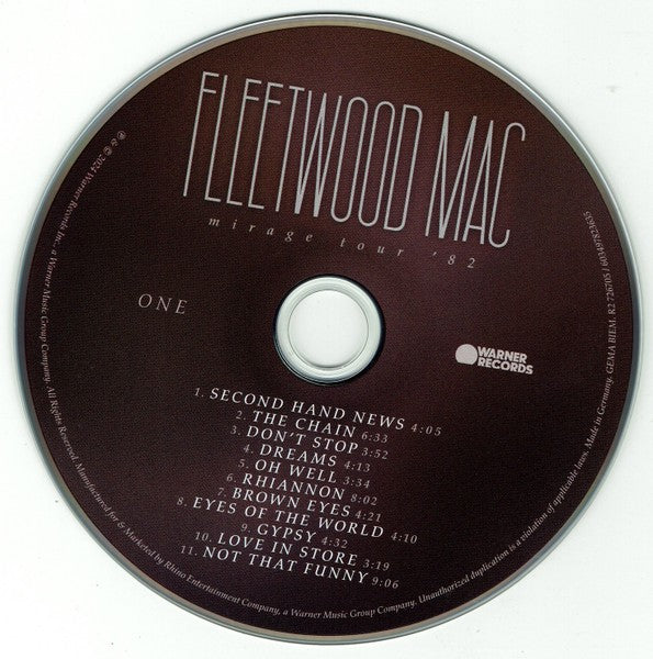 Fleetwood Mac – Mirage Tour 82 (2-CD) Music CD