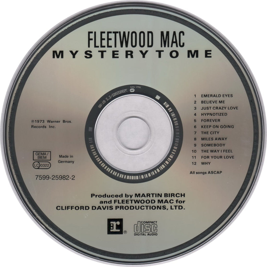Fleetwood Mac – Mystery to Me Music CD