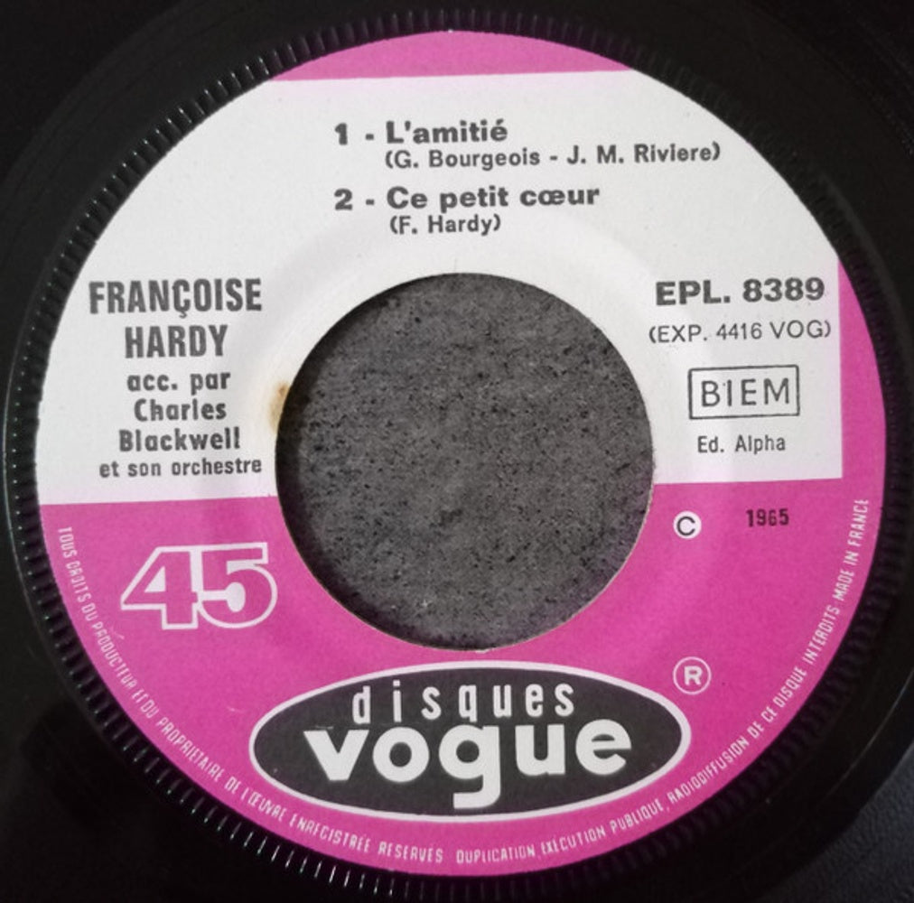 Francoise Hardy – L'amitie Music CD