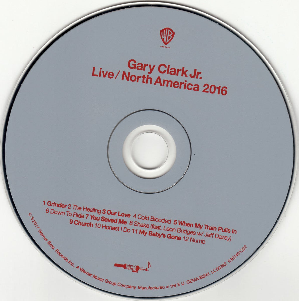 Gary Clark Jr. – Live North America 2016 Music CD
