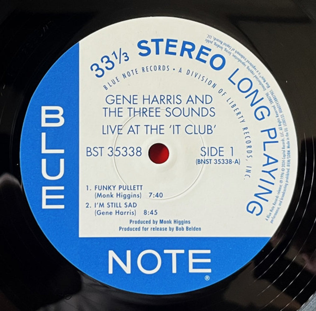 Gene Harris  And The Three Sounds – Live At The 'it Club' (LP Vinyl) Vinyl Record
