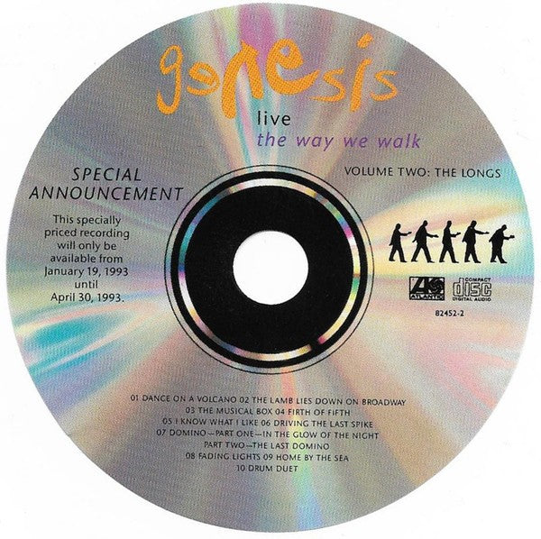Genesis – Live: The Way We Walk Music CD