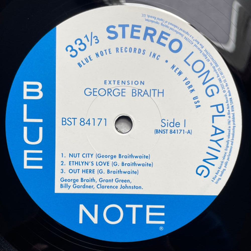 George Braith – Extension (LP Vinyl) Vinyl Record