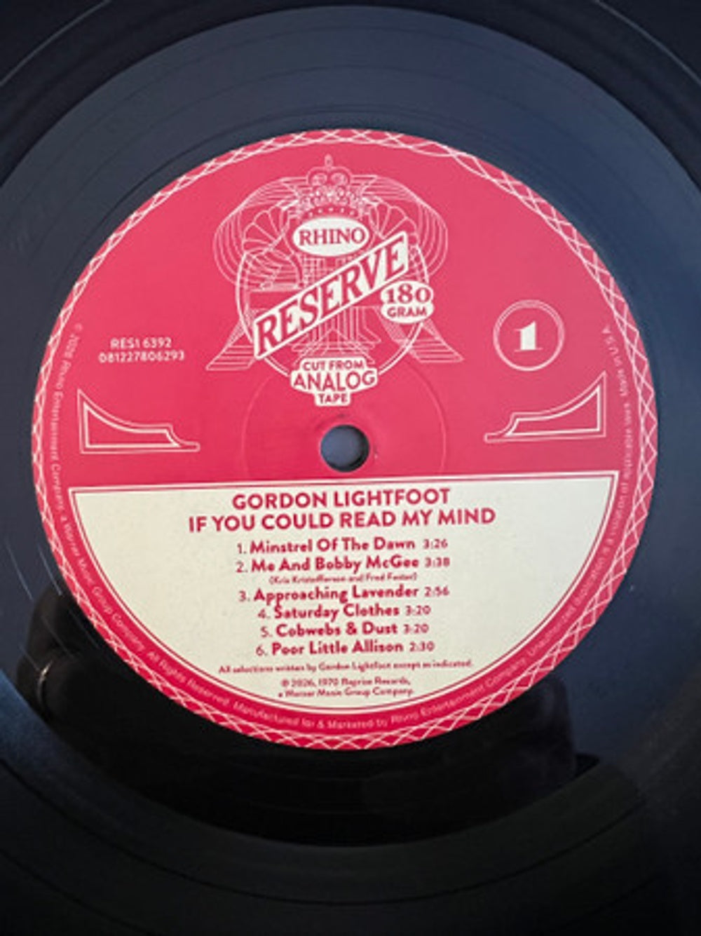 Gordon Lightfoot – If You Could Read My Mind (LP Vinyl) Vinyl Record