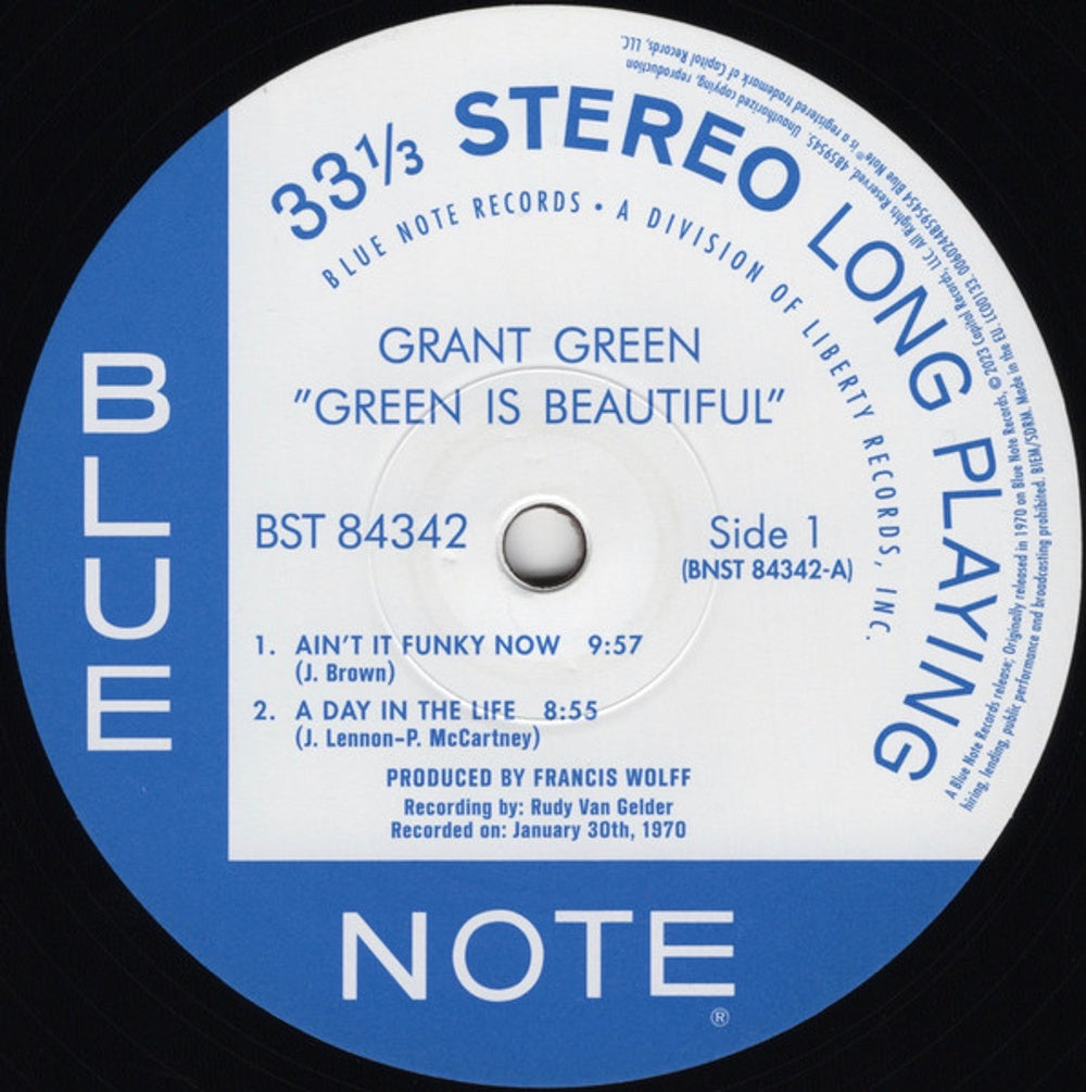 Grant Green – Green Is Beautiful (LP Vinyl) Vinyl Record