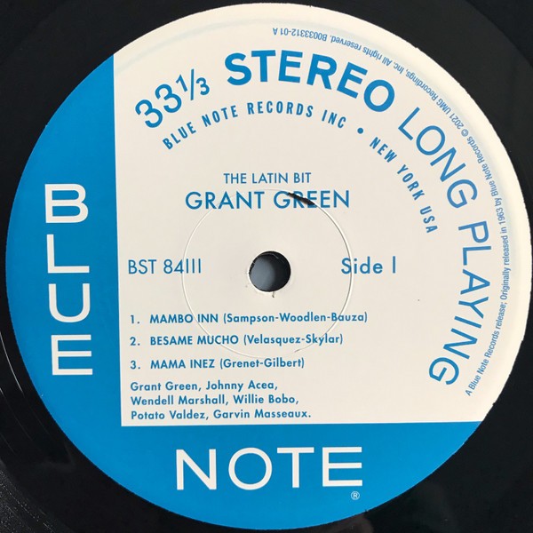 Grant Green – The Latin Bit (LP Vinyl) Vinyl Record