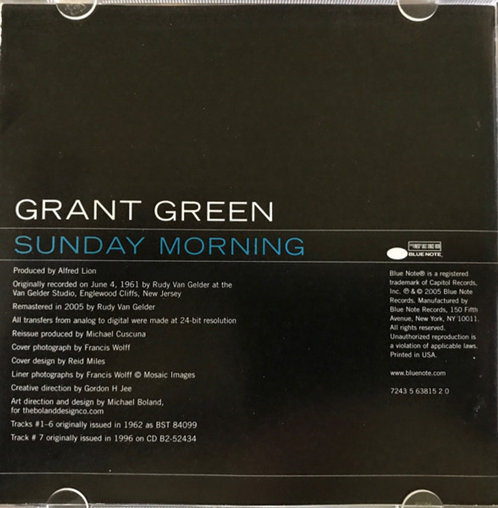 Grant Green – Sunday Morning Music CD