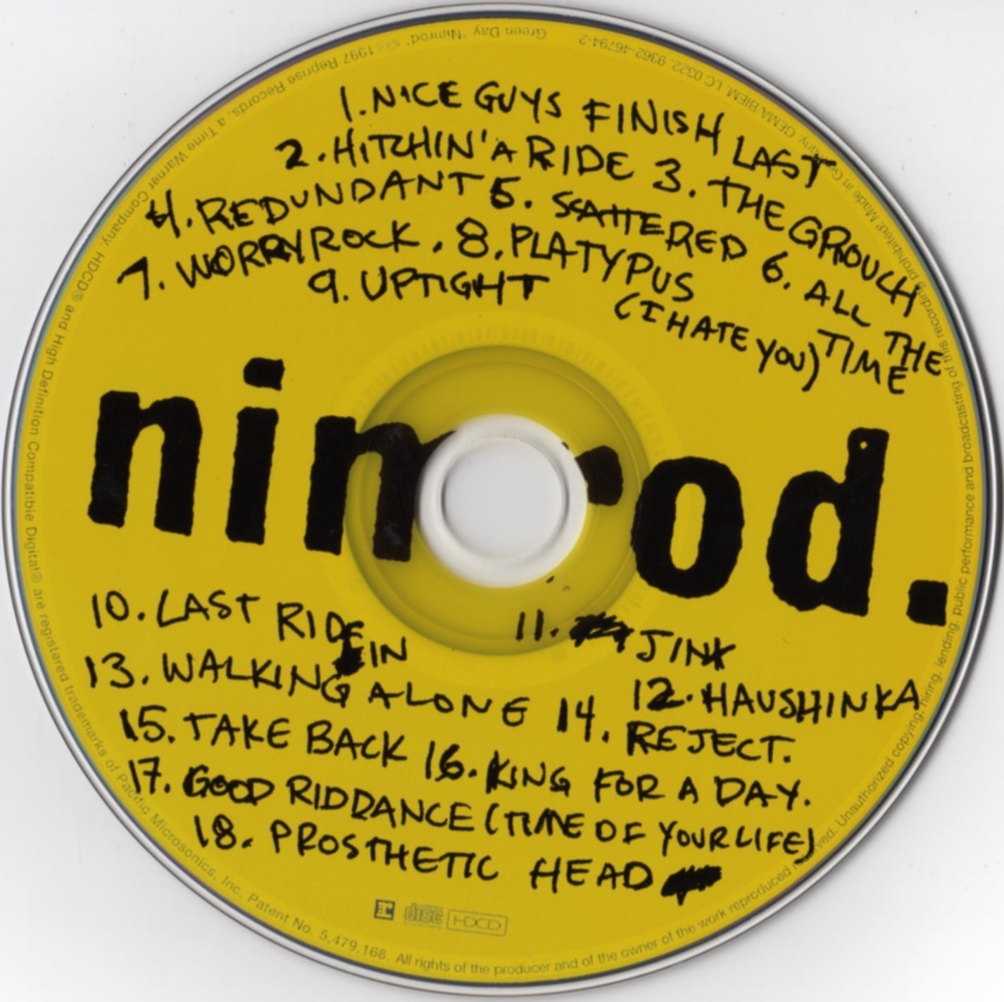 Green Day – Nimrod Music CD