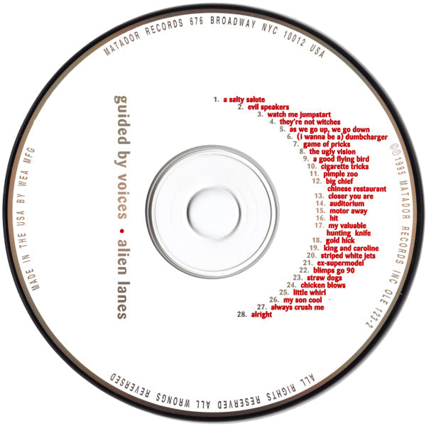 Guided By Voices – Alien Lanes Music CD