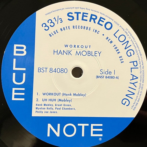 Hank Mobley – Workout (LP Vinyl) Vinyl Record