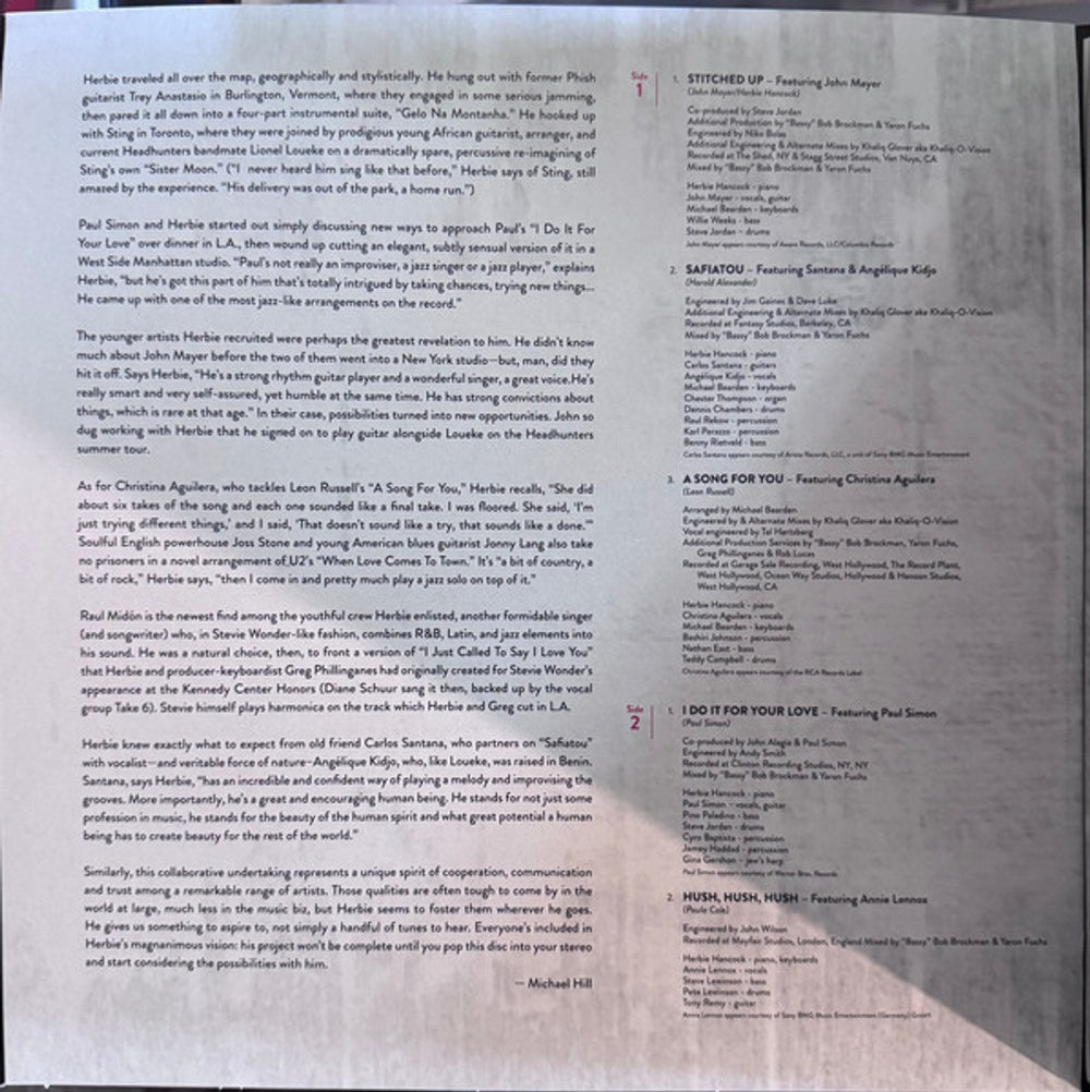 Herbie Hancock – Possibilities (3-LP Vinyl) Vinyl Record