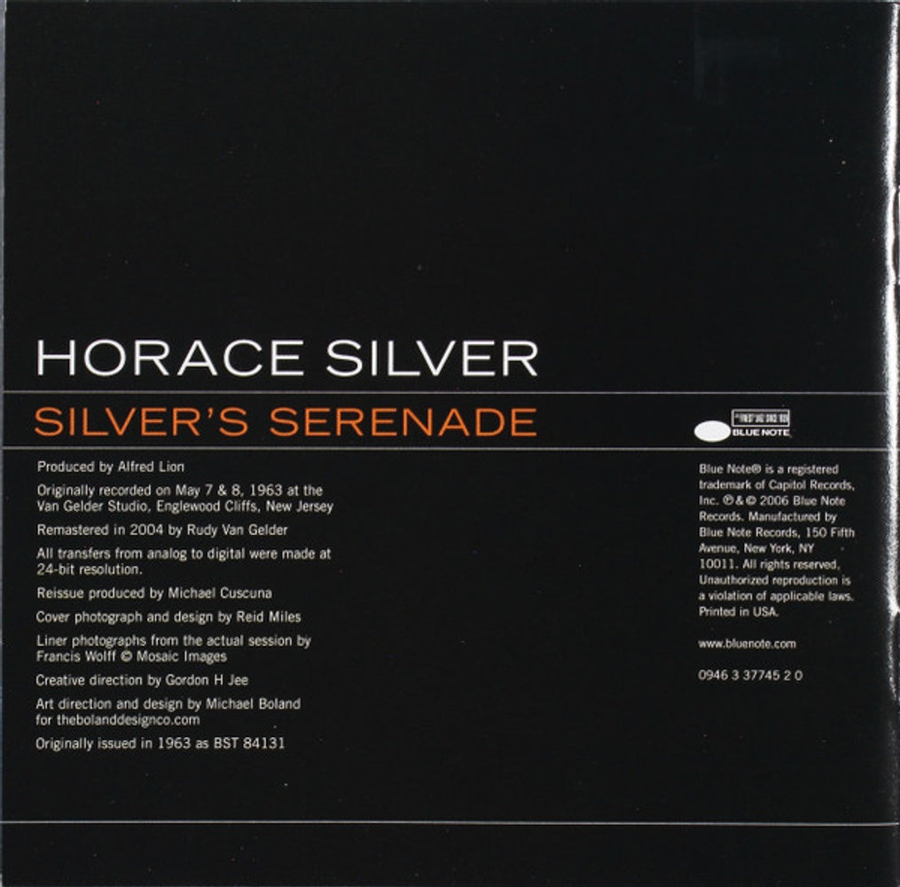 The Horace Silver Quintet – Silver's Serenade Music CD