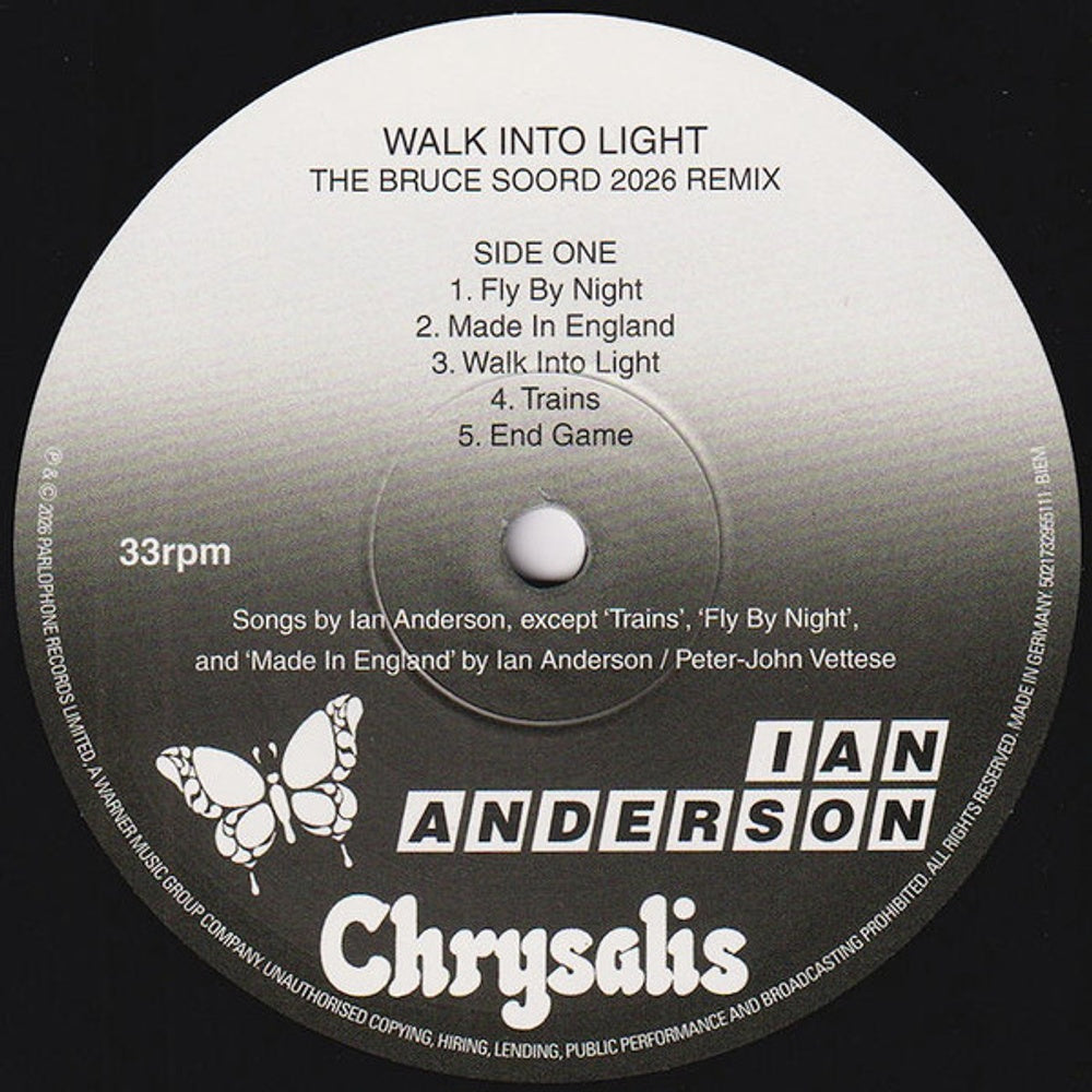 Ian Anderson – Walk Into Light: 2026 Drums (LP Vinyl) Vinyl Record
