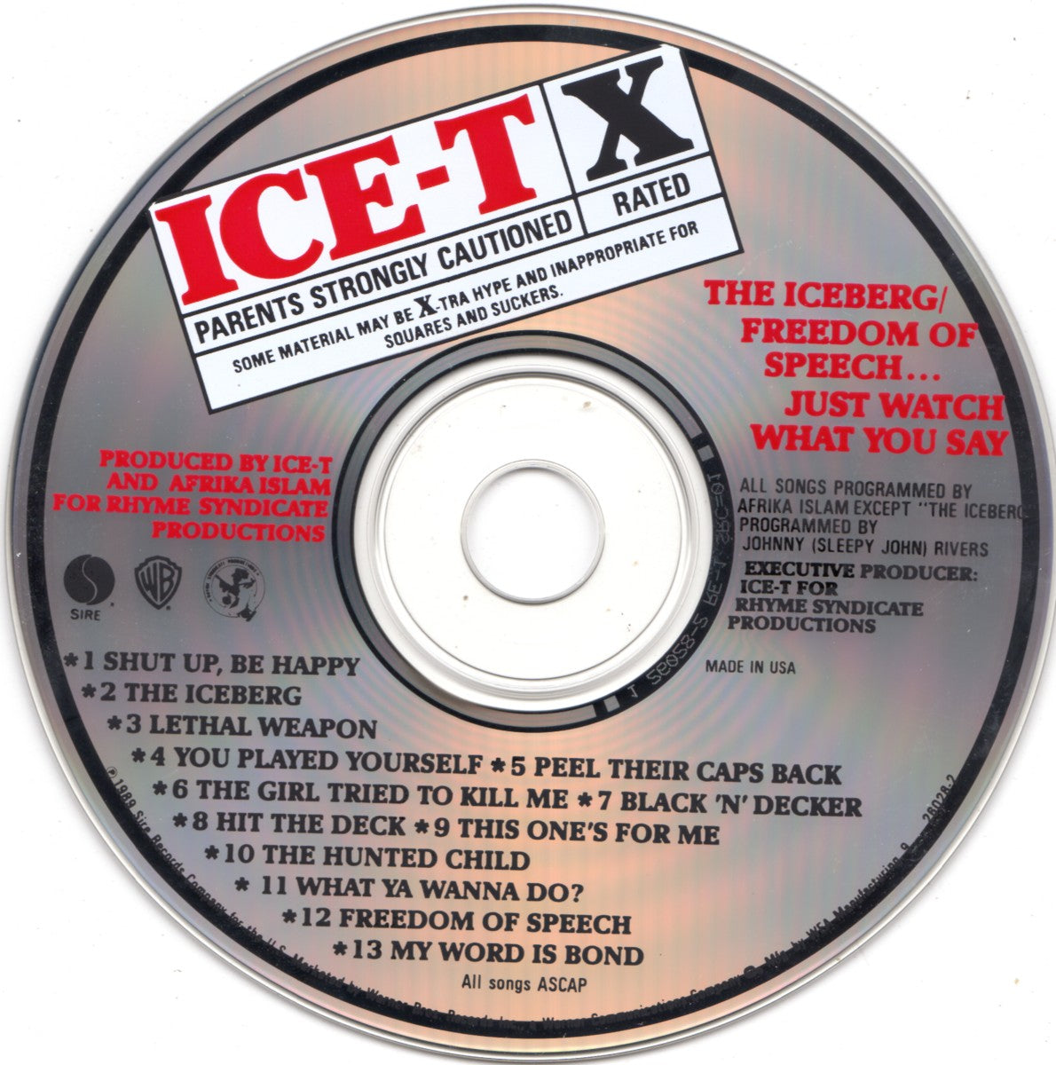 Ice-T – Freedom of Speech Music CD