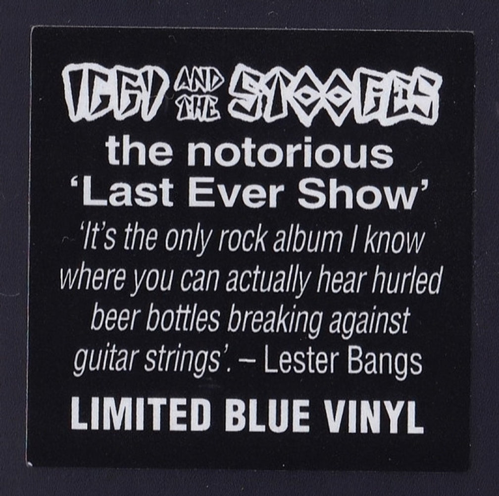Iggy and The Stooges – Metallic K.O. (Blue LP Vinyl) Vinyl Record