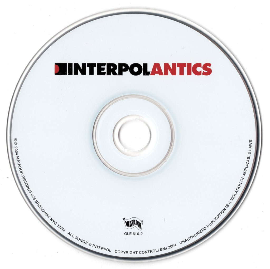 Interpol – Antics Music CD