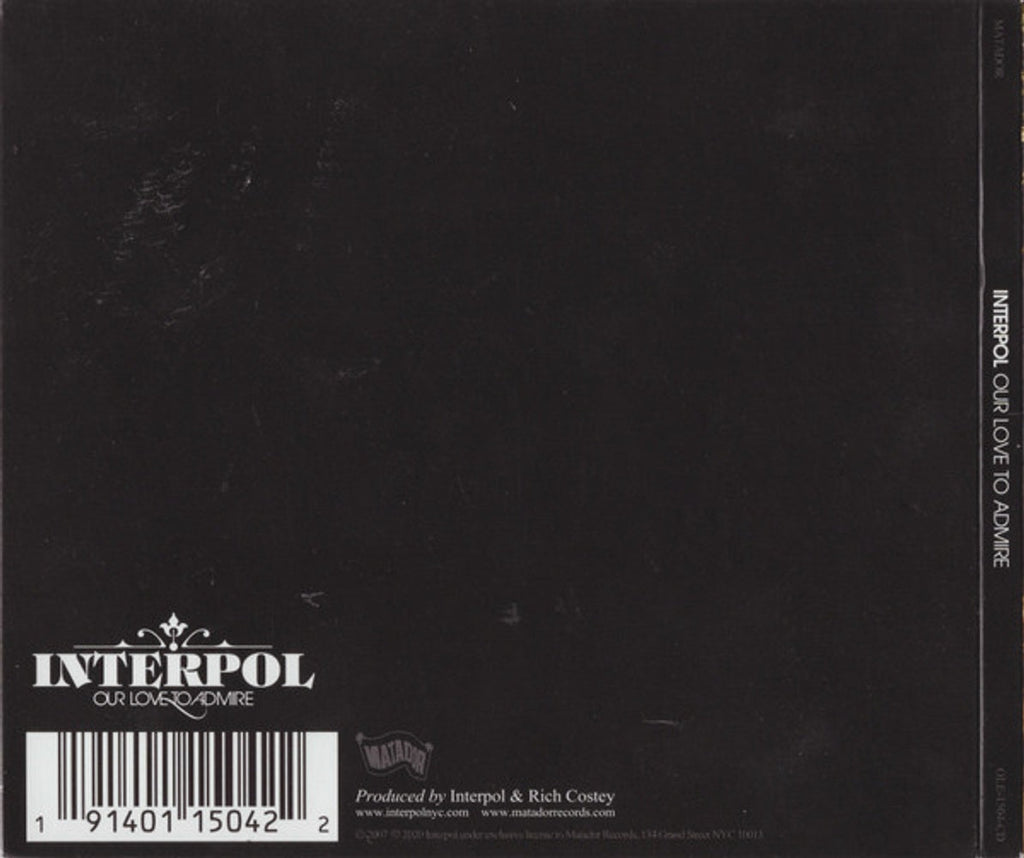 Interpol – Our Love To Admire Music CD