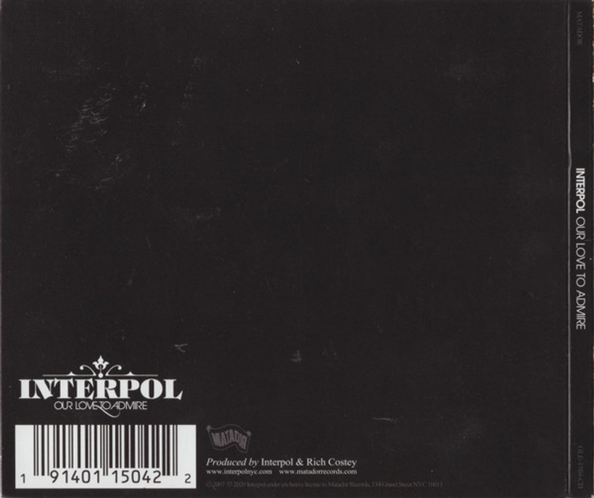 Interpol – Our Love To Admire Music CD