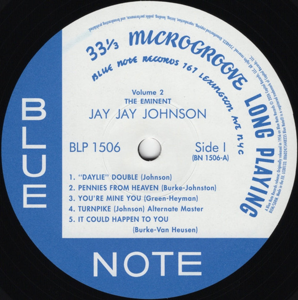 J.J. Johnson – The Eminent Jay Jay Johnson, Vol. 2 (LP Vinyl) Vinyl Record