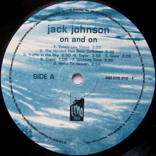 Jack Johnson – On and On (LP Vinyl) Vinyl Record
