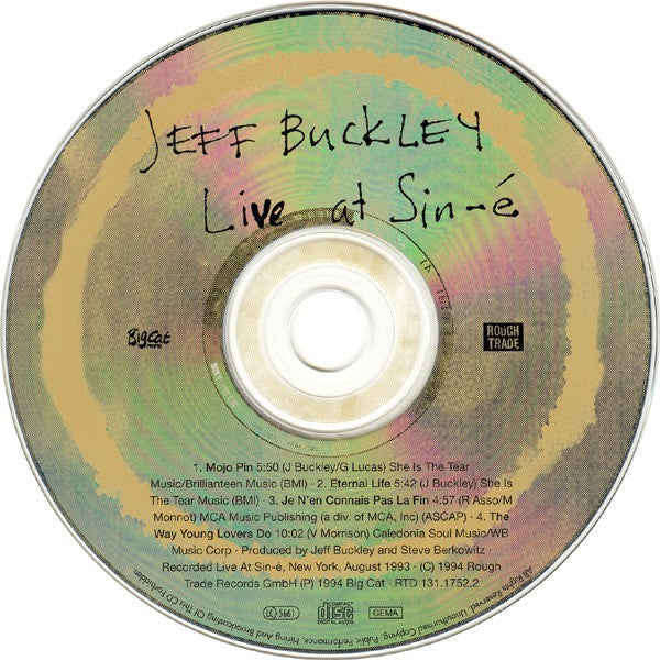 Jeff Buckley – Live At Sin-e (2-CD) Music CD