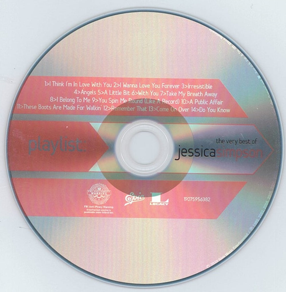 Jessica Simpson – Playlist: The Very Best Of Jessica Simpson Music CD