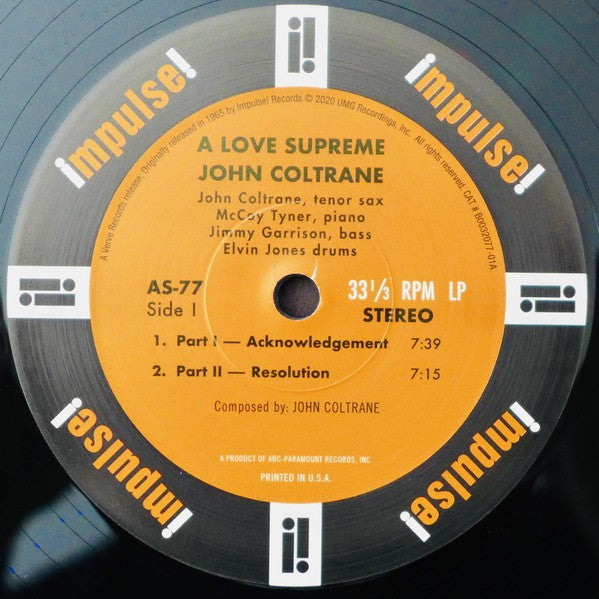 John Coltrane – A Love Supreme (LP Vinyl) Vinyl Record