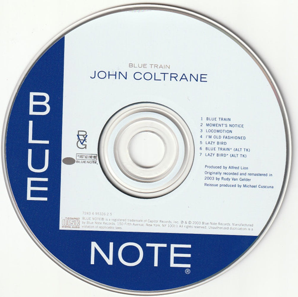 John Coltrane – Blue Train Music CD