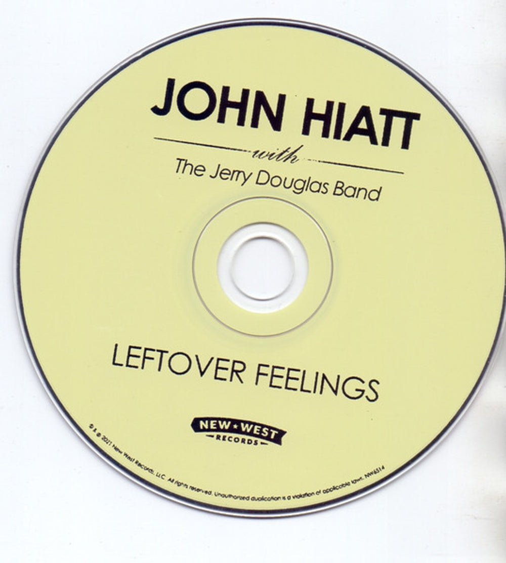 John Hiatt with The Jerry Douglas Band – Leftover Feelings Music CD