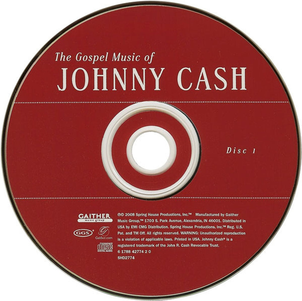 Johnny Cash/Willie Nelson/George Jones – The Gospel Music Of Johnny Cash (2-CD) Music CD