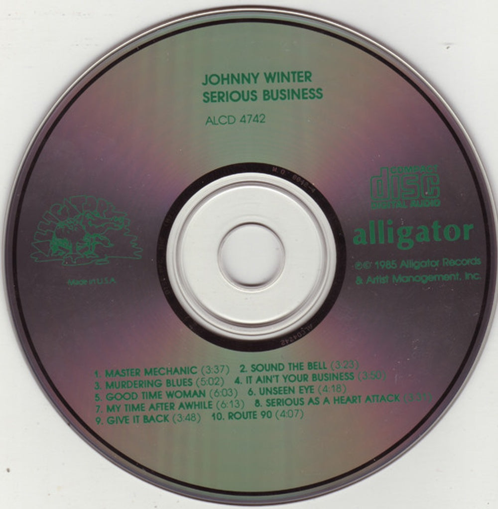 Johnny Winter – Serious Business Music CD