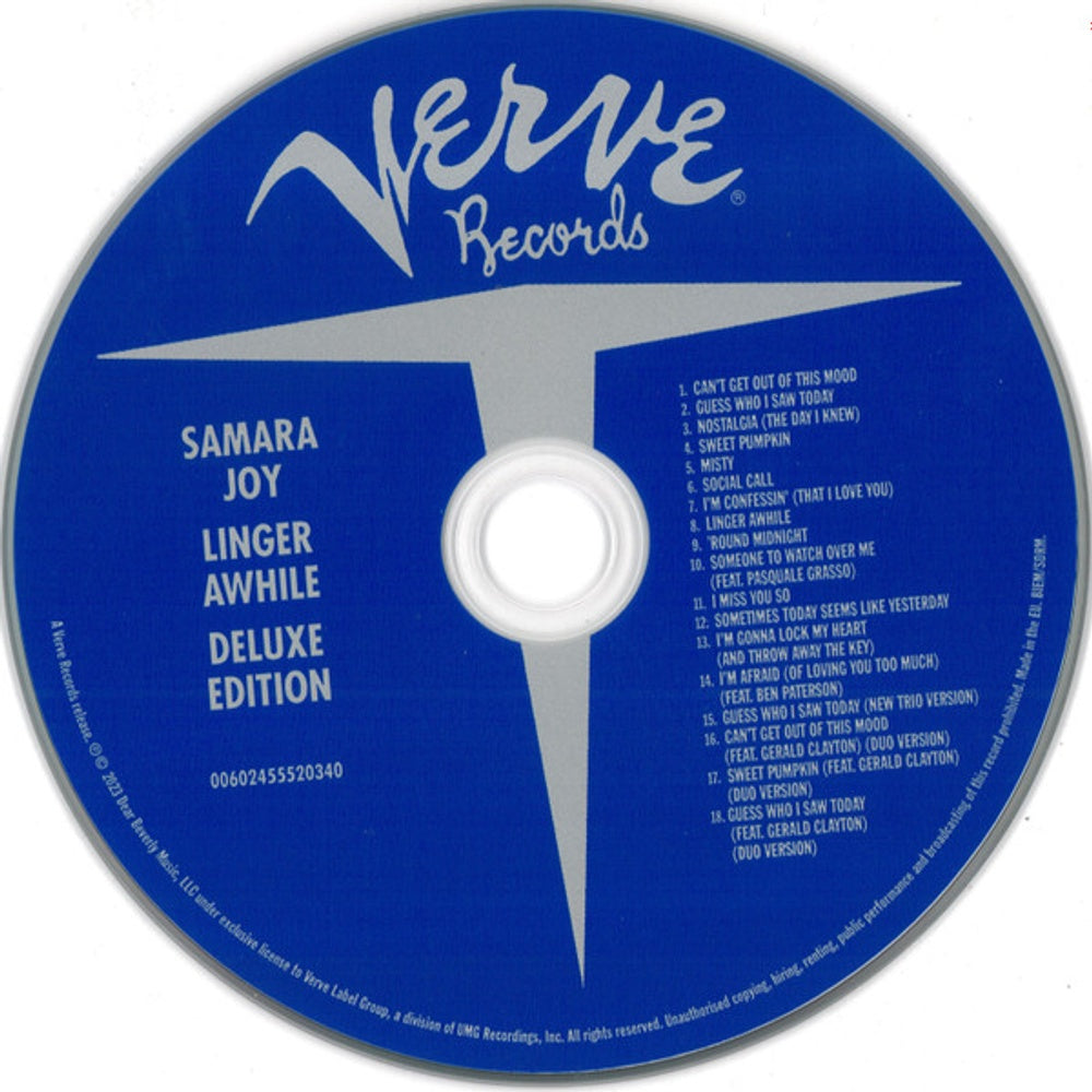 Joy, Samara – Linger Awhile Music CD