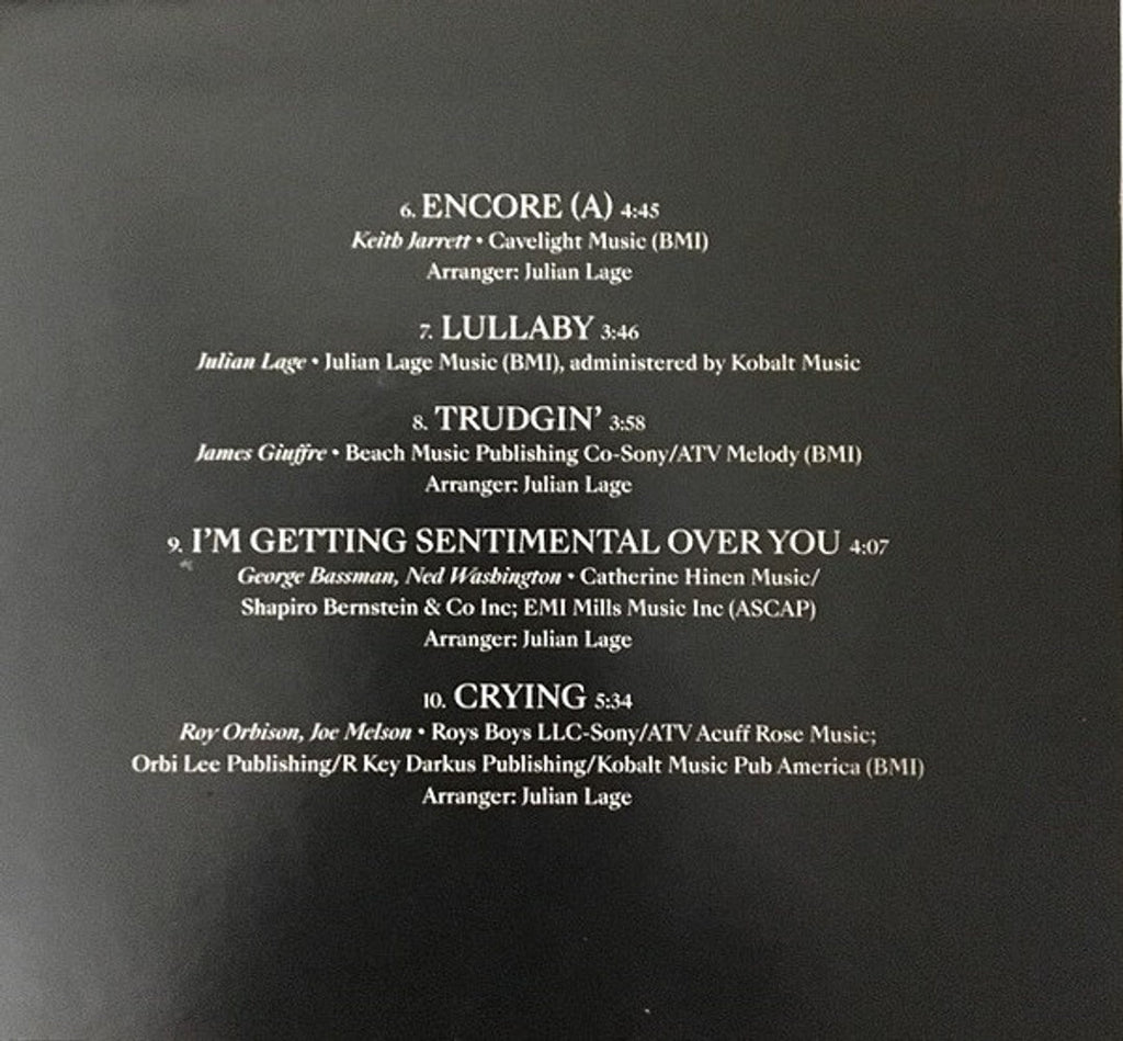 Julian Lage – Love Hurts Music CD