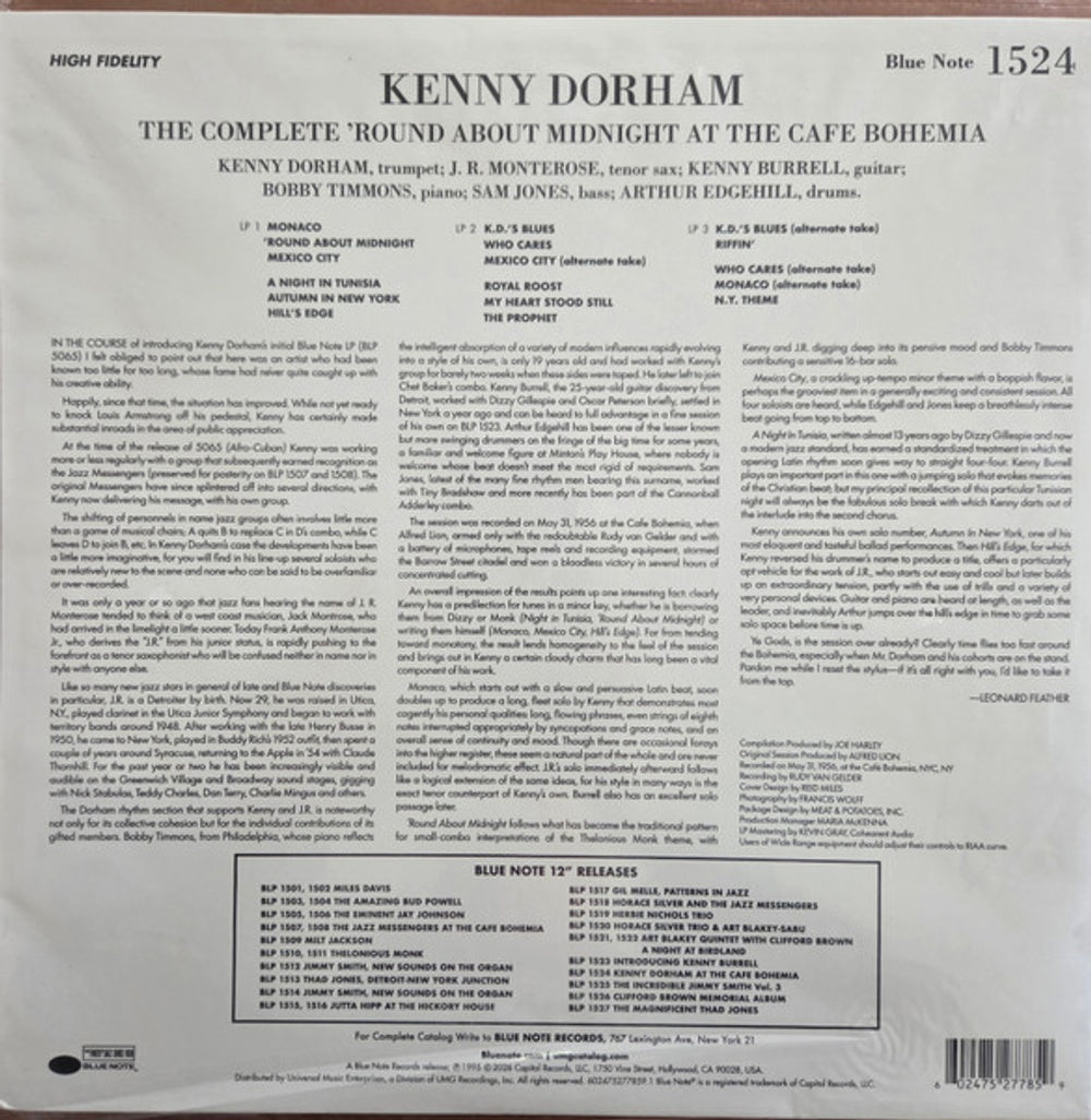 Kenny Dorham – Complete 'round About At The Cafe Bohemia (3-LP Vinyl) Vinyl Record