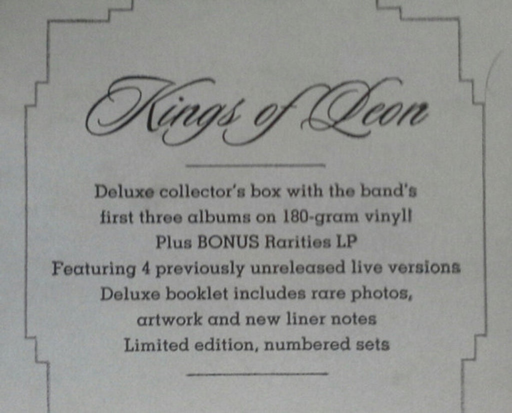 Kings Of Leon – Because Of The Times (2-LP Vinyl) Vinyl Record