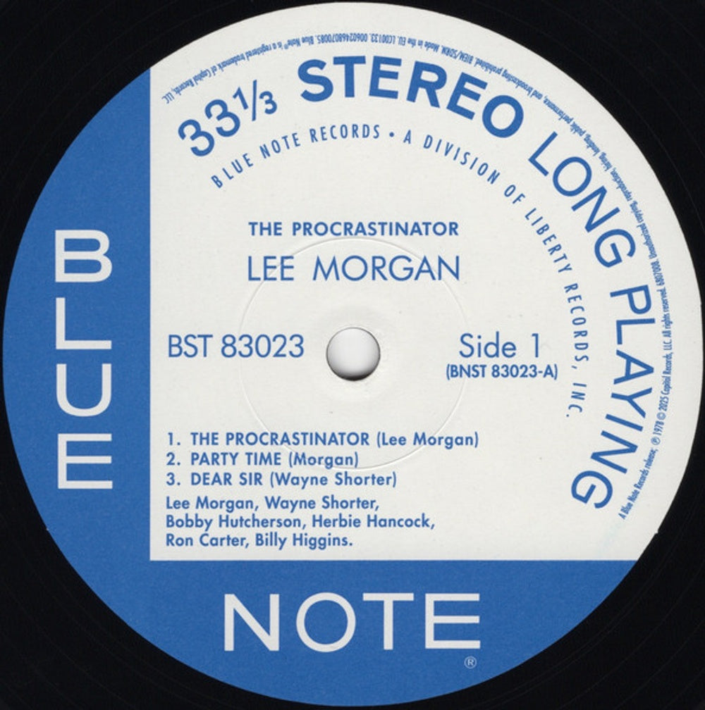 Lee Morgan – Procrastinator (LP Vinyl) Vinyl Record