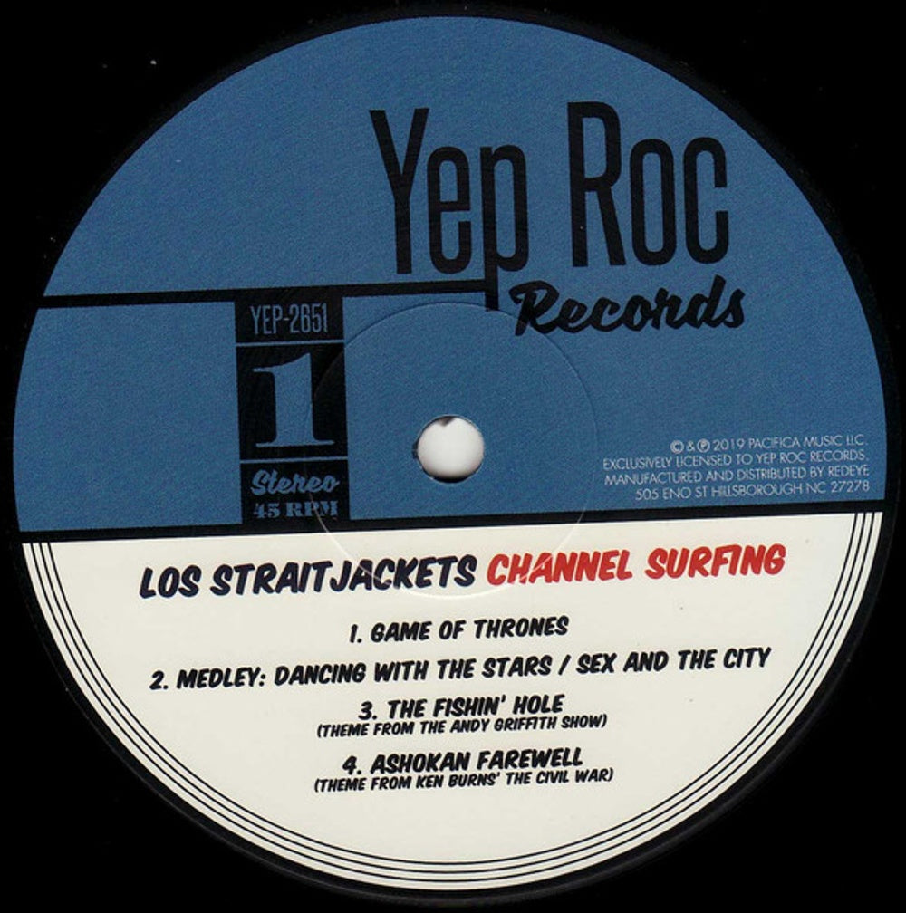 Los Straitjackets – Channel Surfing EP (LP Vinyl) Vinyl Record