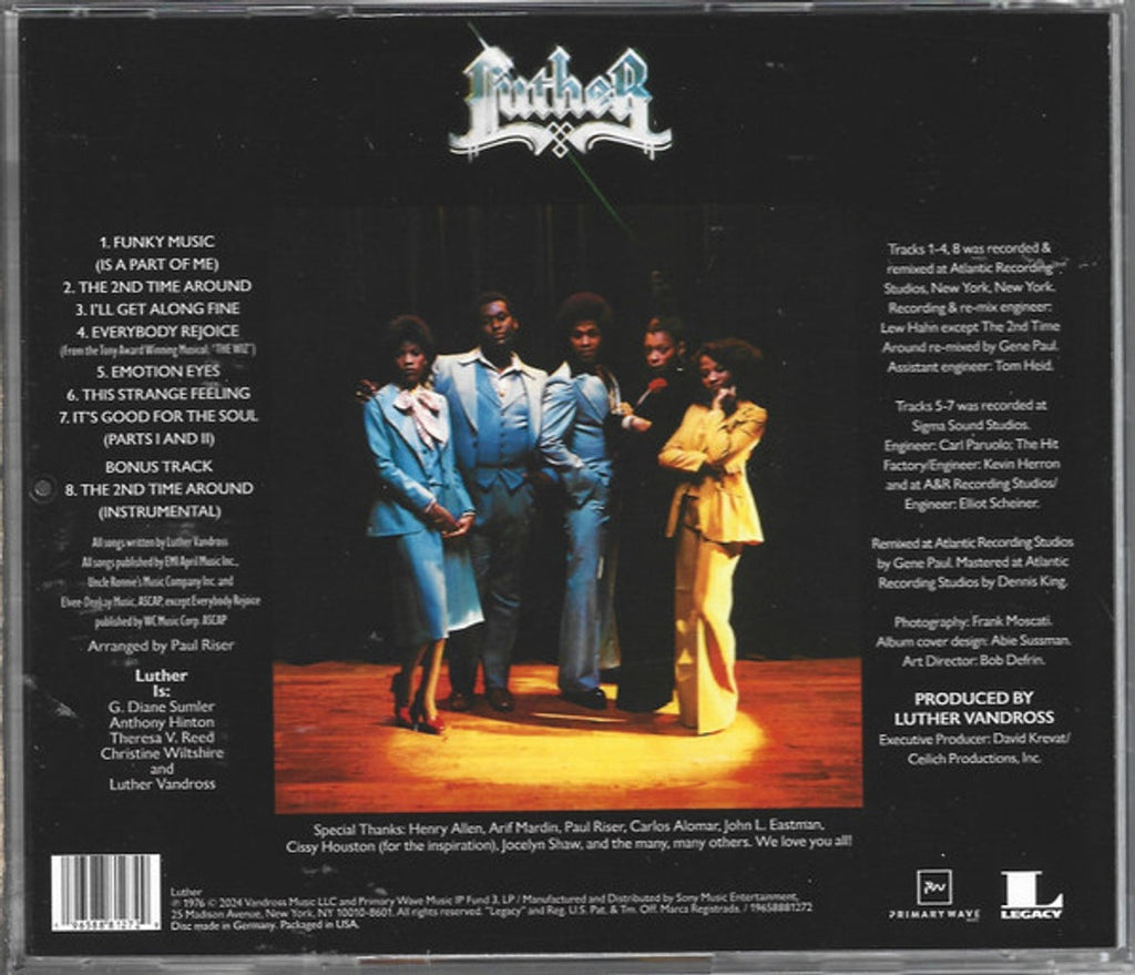 Luther Music CD