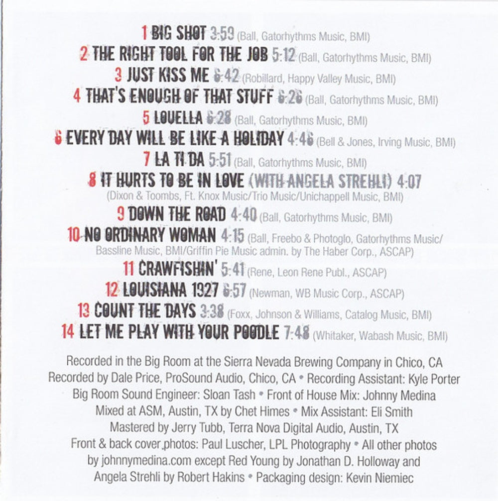 Marcia Ball – Live Down the Road Music CD