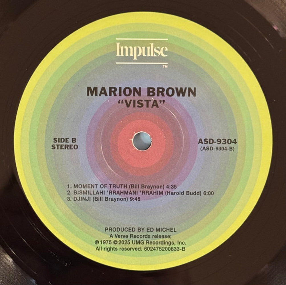 Marion Brown – Vista (LP Vinyl) Vinyl Record
