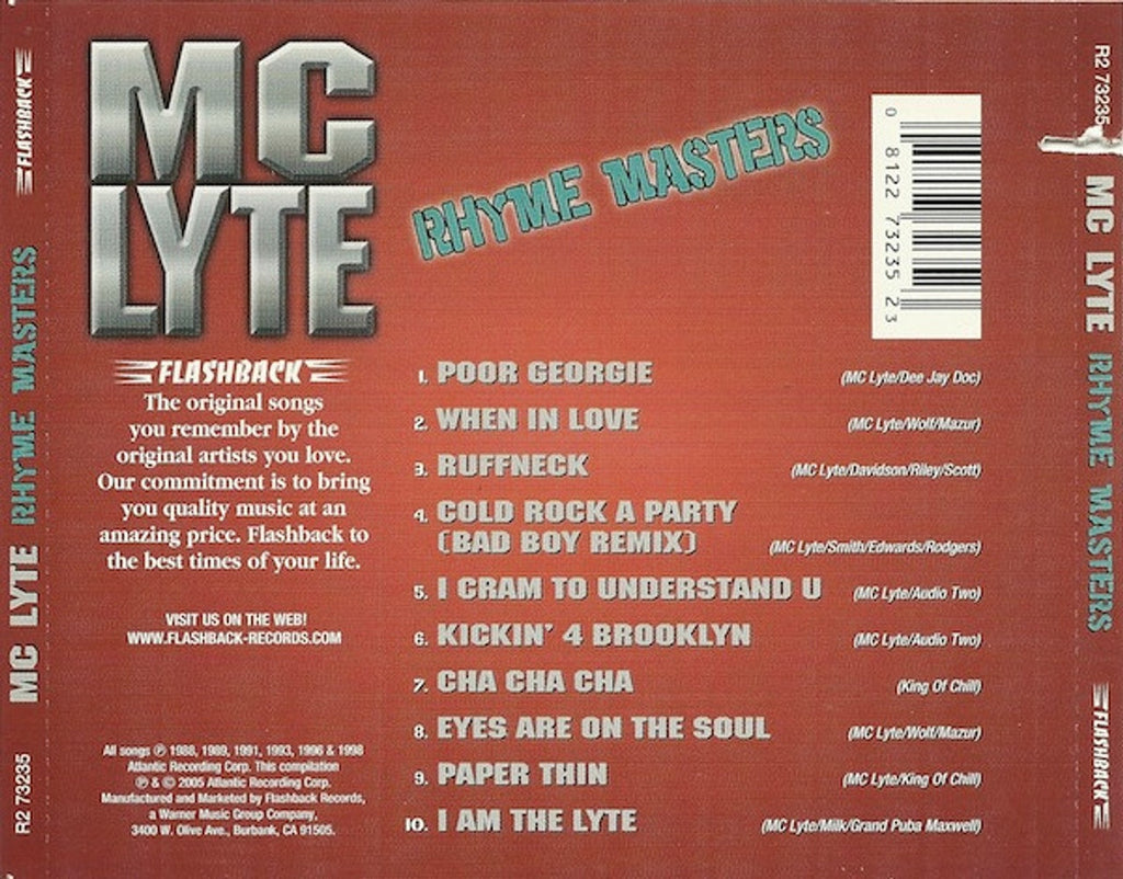 MC Lyte – Rhyme Masters Music CD