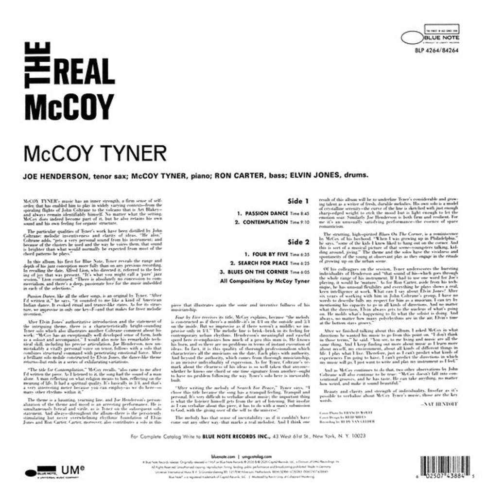 McCoy Tyner – The Real Mccoy (LP Vinyl) Vinyl Record