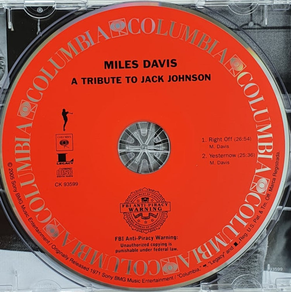 Miles Davis – Tribute to Jack Johnson Music CD