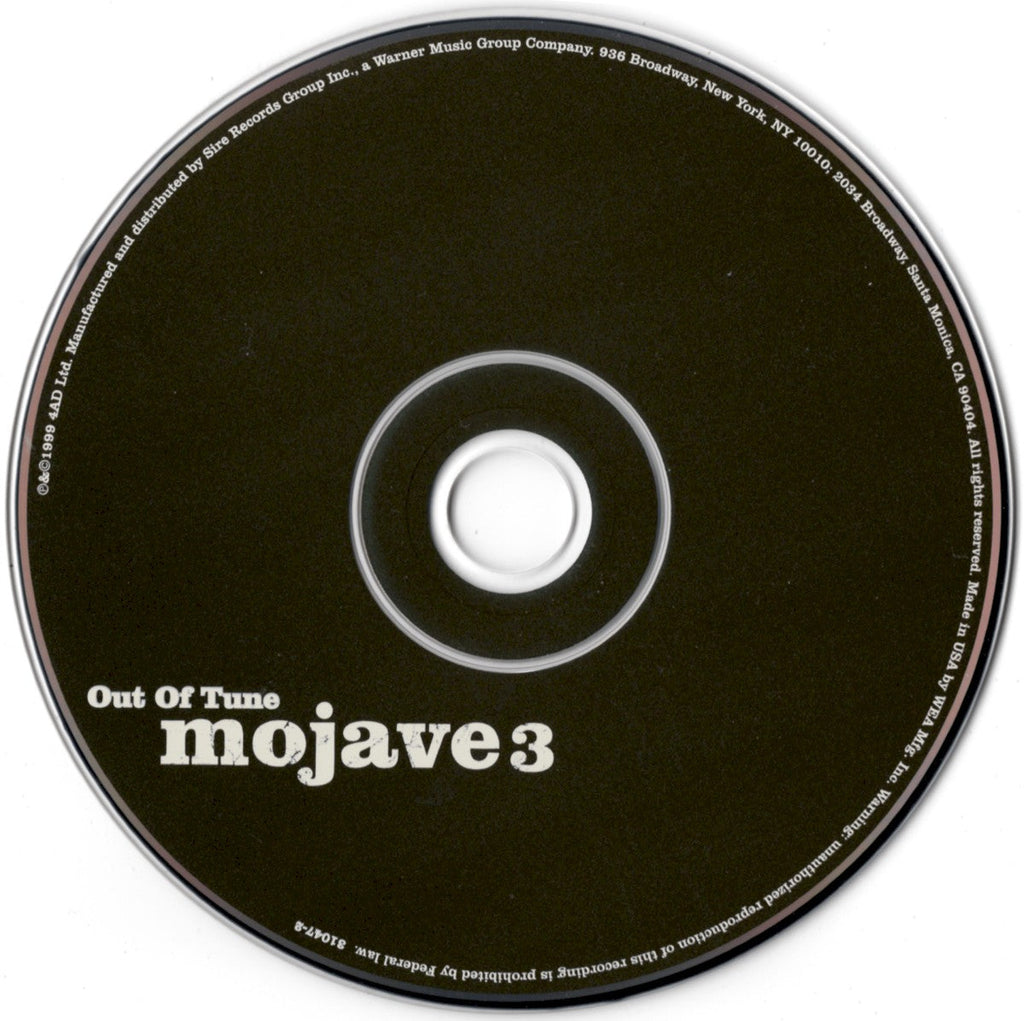 Mojave 3 – Out Of Tune Music CD