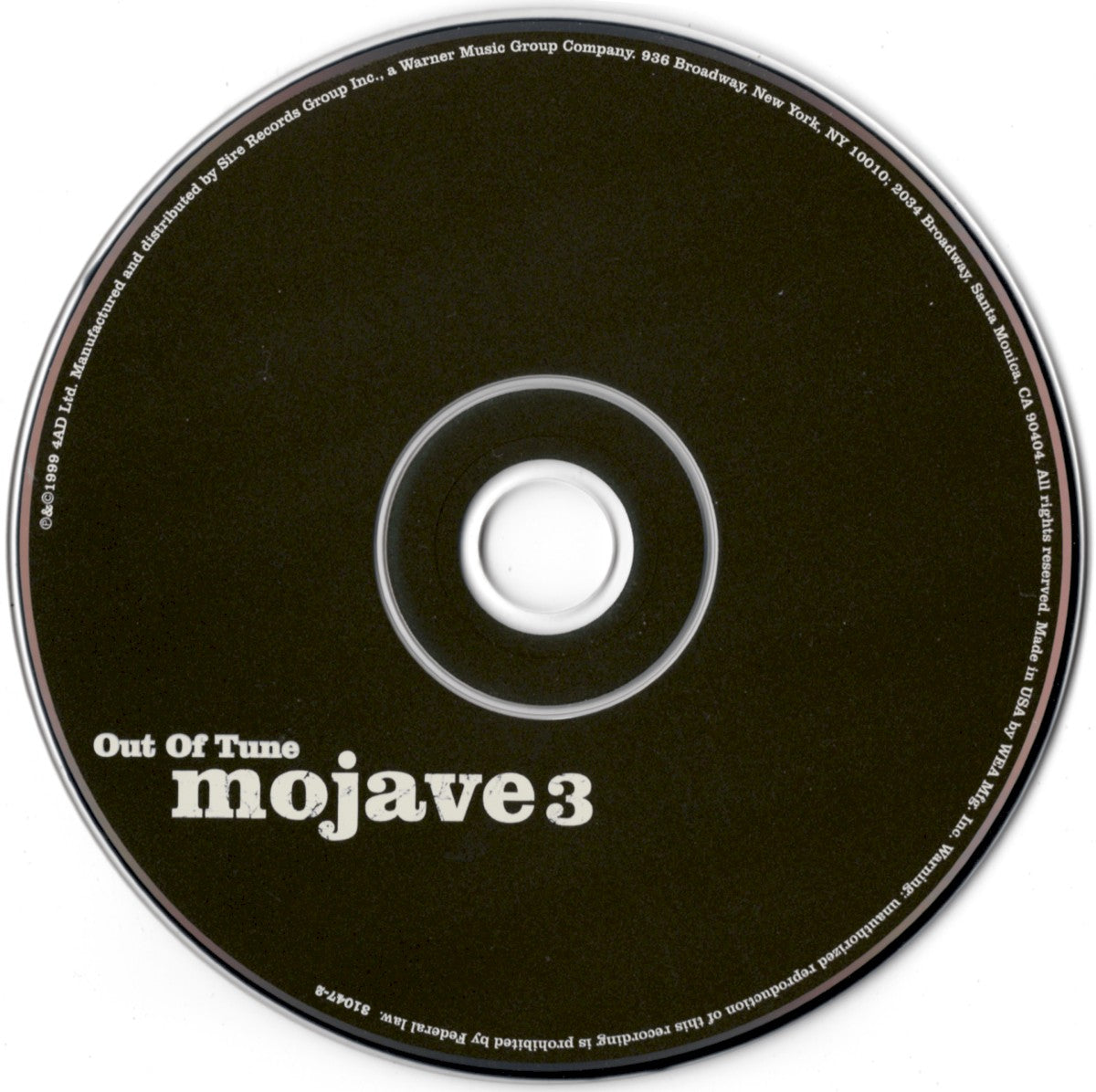 Mojave 3 – Out Of Tune Music CD