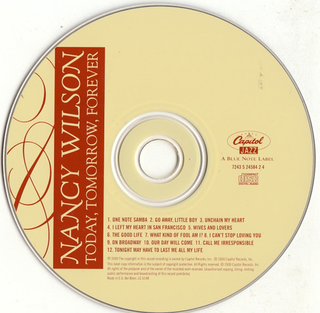 Nancy Wilson – Today, Tomorrow, Forever Music CD