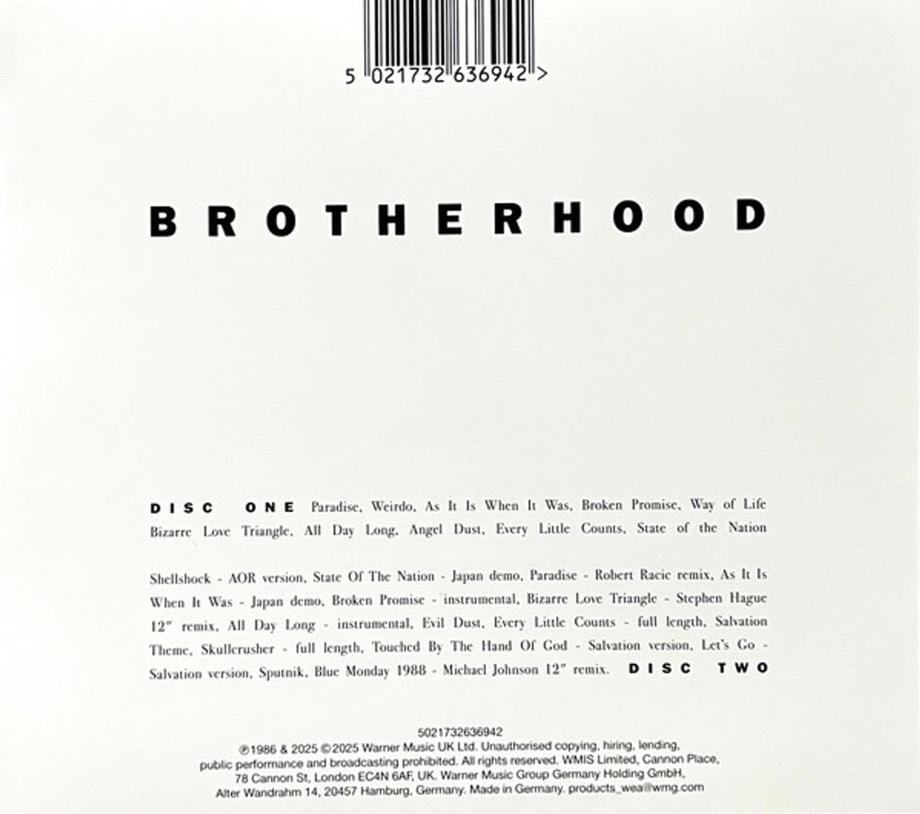 New Order – Brotherhood (2-CD) Music CD