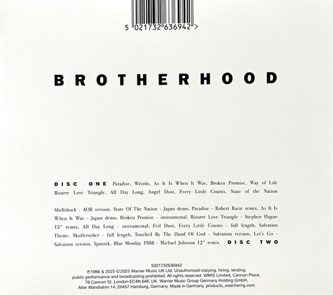 New Order – Brotherhood (2-CD) Music CD