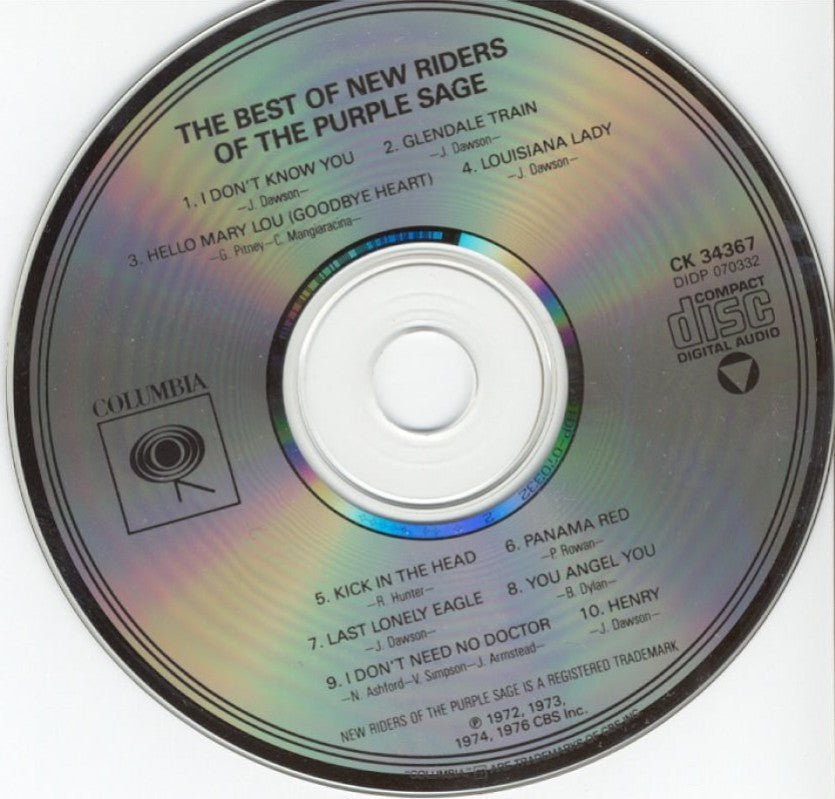 New Riders Of The Purple Sage – The Best of New Riders of the Purple Sage Music CD